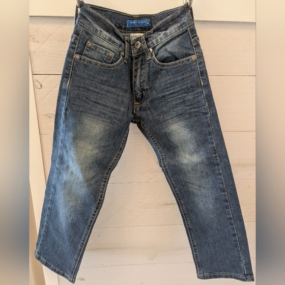 👖 NEW Perry Ellis Boy's Stretch Slim Straight Blue Jeans; Size: 4 - Picture 4 of 6